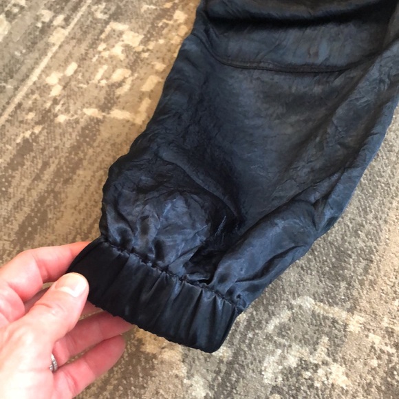 Current Air Blue Crinkle Satin Joggers sz XS. Coord top available too! - Picture 4 of 8
